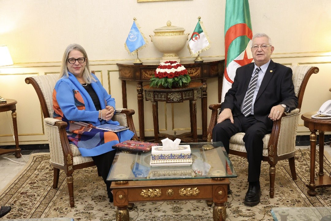 Azouz Nasri, reçoit l’ambassadrice, coordinatrice résidente de l’Organisation des Nations unies en Algérie